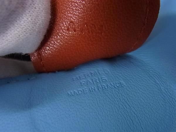 ■新品同様■ HERMES エルメス ロデオチャームPM アニューミロ バッグチャーム レディース メンズ A刻印 2017年 ライトブルー系 AW4476_画像3