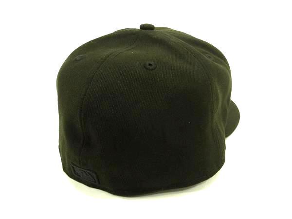 1円 ■美品■ NEWERA ニューエラ 59FIFTY ニューヨークヤンキース ポリエステル キャップ 帽子 サイズ 7 3/4 ブラック系 FA7162_画像2