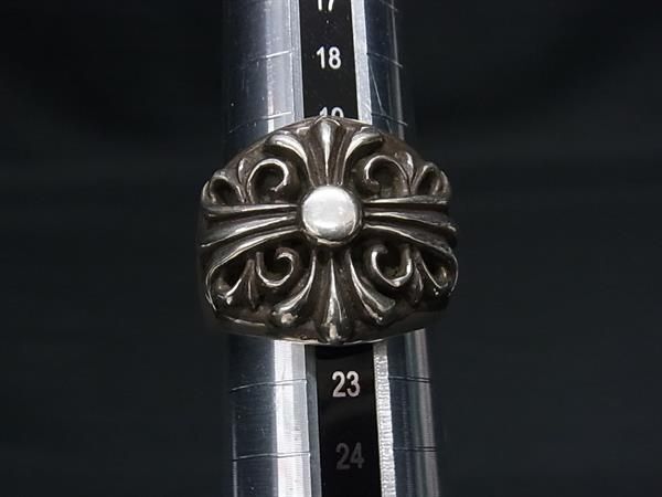 1円 CHROME HEARTS クロムハーツ キーパーリング SV925 リング 指輪 アクセサリー メンズ シルバー系 DA6919_画像3