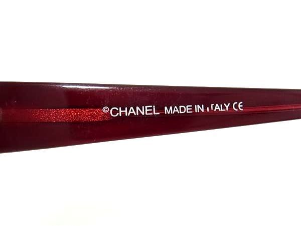 1 jpy # beautiful goods # CHANEL Chanel CH5102 C3923 49*16 130 rhinestone sunglasses glasses glasses lady's red group FA7314