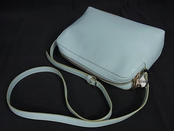1 jpy # new goods # unused # Paul Smith Paul Smith APW350 leather pouch attaching Cross body shoulder bag diagonal .. light blue series AY2908