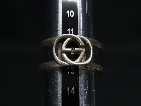 1円 GUCCI グッチ インターロッキングG SV925 リング 指輪 アクセサリー サイズ表記 14 (約12号) メンズ レディース シルバー系 AZ2618_画像3