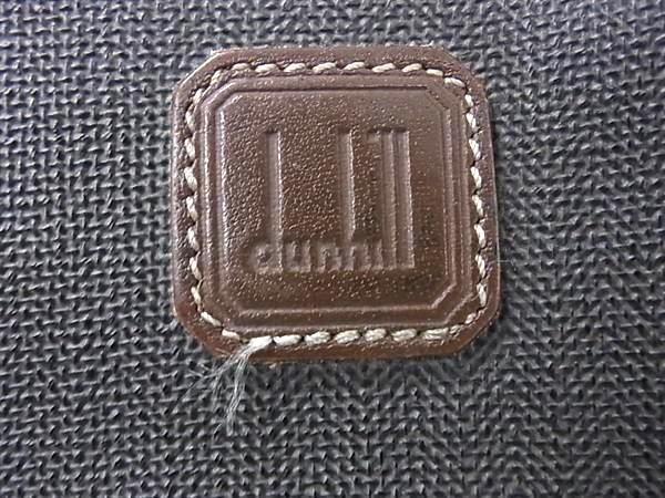 1円 ■美品■ dunhill ダンヒル PVC×レザー クラッチバッグ セカンドバッグ レディース メンズ ブラウン系 AY2965_画像6