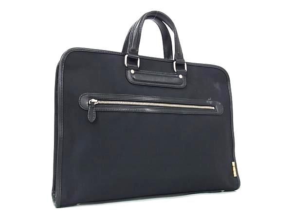 1 jpy # beautiful goods # Paul Smith Paul Smith nylon × leather business bag briefcase attache case men's black group AY3023