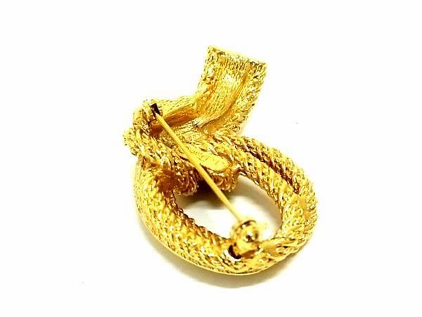 1 иен # прекрасный товар # ChristianDior Christian Dior Vintage стразы булавка брошь аксессуары оттенок золота AW9818