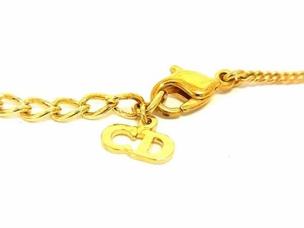 1 иен # превосходный товар # ChristianDior Christian Dior Logo колье подвеска аксессуары женский оттенок золота AZ2639