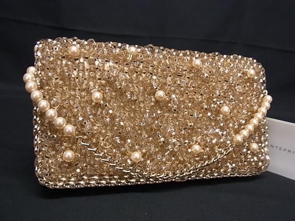 1 jpy # new goods # unused # ANTEPRIMA Anteprima PVC wire folding in half long wallet wallet lady's gold group AZ2498