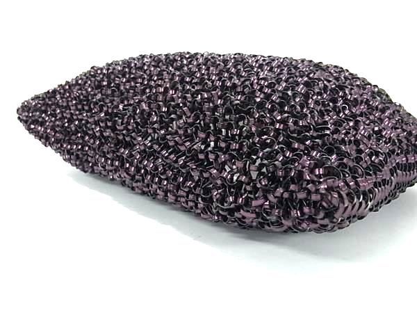 1 jpy # beautiful goods # ANTEPRIMA Anteprima PVC wire handbag tote bag lady's black group × purple series BG8727