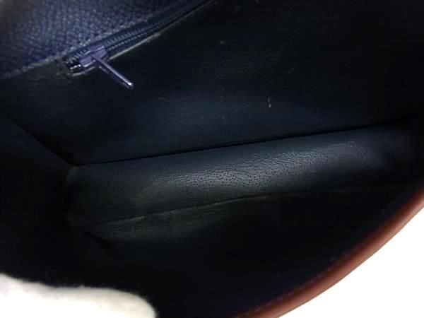 1 иен Burberrys Burberry z кожа Cross корпус сумка на плечо наклонный .. портфель женский темно-синий серия × оттенок коричневого BG8736