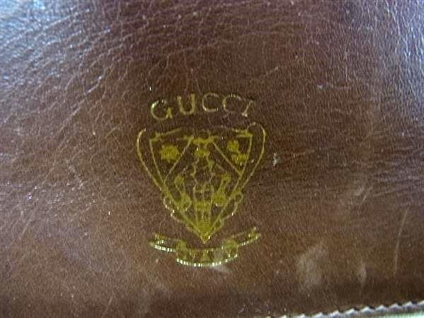 1円 GUCCI グッチ 001-059-1885 オールドグッチ ヴィンテージ レザー ワンショルダーバッグ ハンドバッグ レディース ブラウン系 FB0837_画像6