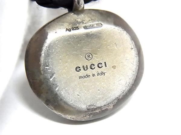 1円 GUCCI グッチ SV925 ネックレス ペンダント アクセサリー レディース メンズ シルバー系×ブラック系 AW9074_画像5