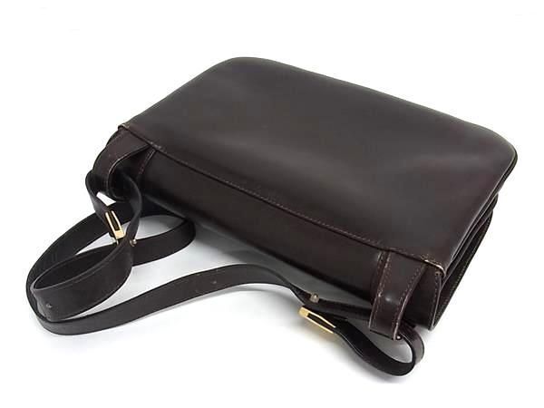 1 иен BALENCIAGA Balenciaga Vintage кожа one сумка на плечо плечо .. портфель женский оттенок коричневого AY2958
