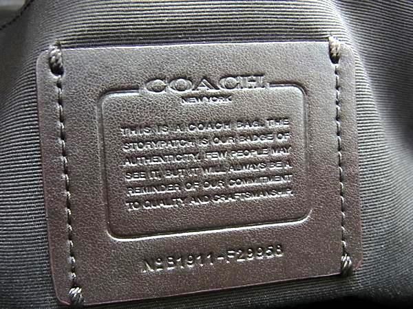 1円 ■美品■ COACH コーチ F29958 シグネチャー キャンバス×レザー トートバッグ ショルダー 肩掛け レディース ブラウン系 FD0033_画像6