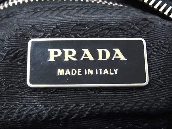 1円 PRADA プラダ テスートナイロン クロスボディ ショルダーバッグ 斜め掛けかばん レディース メンズ ブラック系 AY1835_画像6