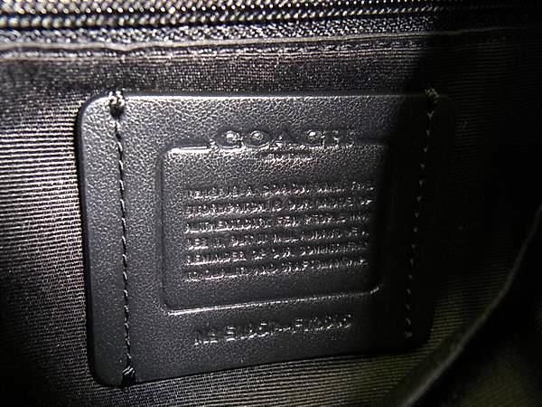 1 jpy # ultimate beautiful goods # COACH Coach F72645 leather pouch type rucksack Day Pack backpack lady's black group FD0041