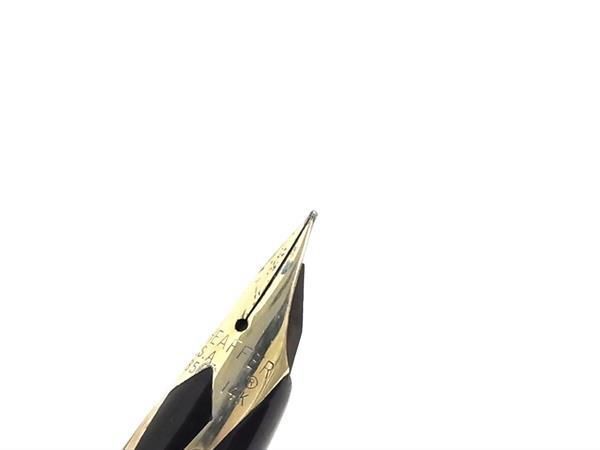 1円 ■美品■ SHEAFFER シェーファー タルガ ペン先 14K 585 14金 万年筆 ボールペン 文房具 2点セット ブラウン系×ゴールド系 FB0647_画像3