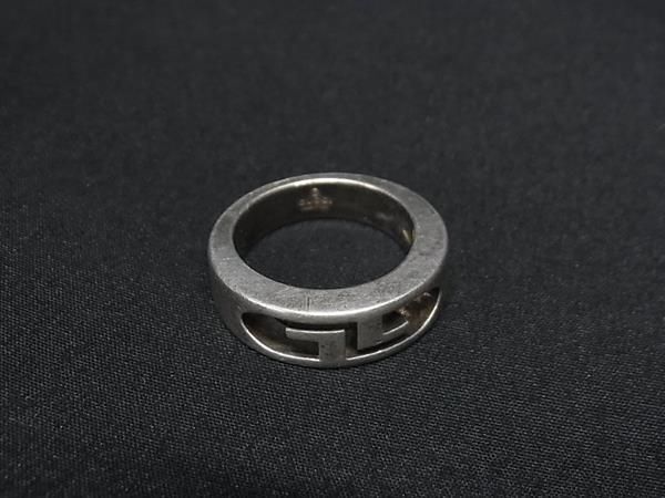 1円 GUCCI グッチ SV925 リング 指輪 アクセサリー 表記サイズ 9 (約8号) メンズ レディース シルバー系 AW9230_画像1