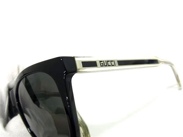 1円 ■極美品■ GUCCI グッチ GG0558S 002 56□18 145 サングラス メガネ 眼鏡 レディース メンズ ブラック系×クリア FA7228_画像3