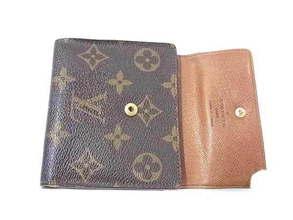 1円 ■美品■ LOUIS VUITTON ルイヴィトン M61652 モノグラム ポルトモネ ビエ カルトクレディ 三つ折り 財布 ウォレット BK1274_画像3