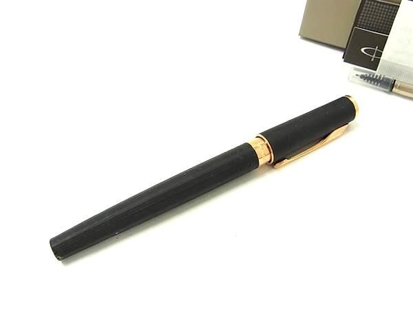 1円 ■美品■ PARKER パーカー 5th インジェニュイティ 万年筆 筆記用具 文房具 ステーショナリー ブラック系×ゴールド系 AZ3556_画像1