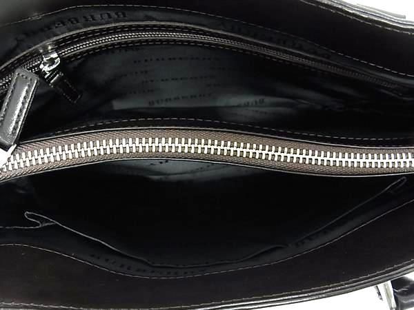 1 иен # прекрасный товар # BURBERRY Burberry noba проверка нейлон парусина × кожа ручная сумочка большая сумка женский оттенок коричневого FB0860