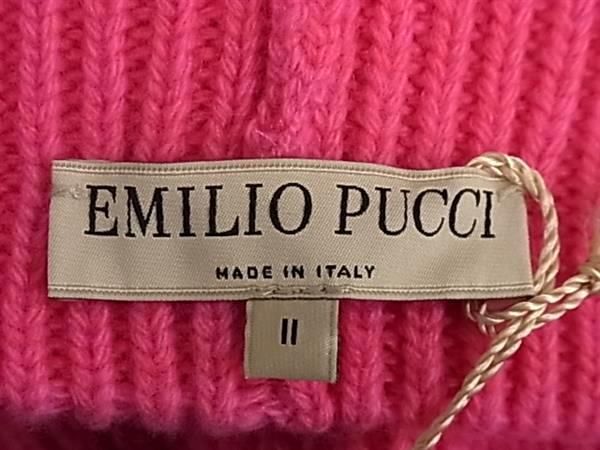 ■新品■未使用■ EMILIO PUCCI エミリオプッチ ウール100％ ニット帽 ニットキャップ 帽子 レディース ピンク系 AV8715_画像4