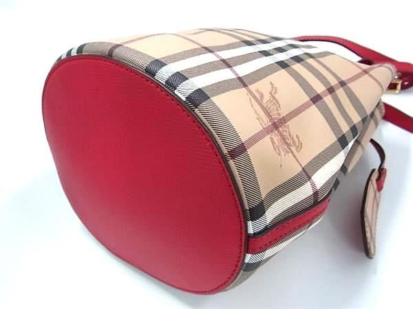 ■新品■未使用■ BURBERRY バーバリー ノバチェック PVC ショルダーバッグ クロスボディ レディース ブラウン系 AW5615_画像7