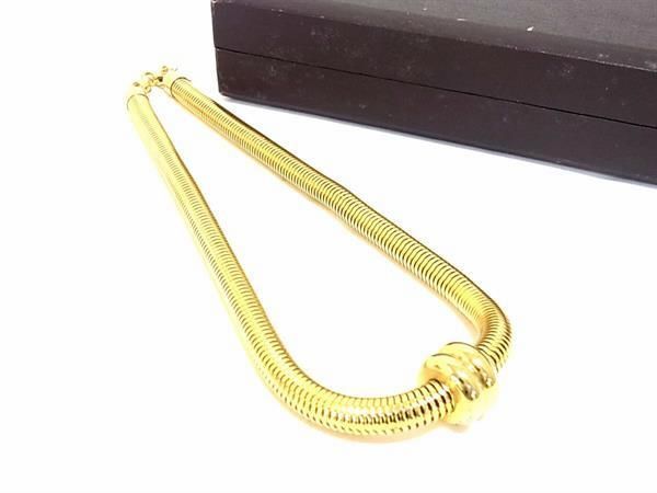 1円 ■美品■ YVESSAINTLAURENT イヴサンローラン ネックレス アクセサリー レディース ゴールド系 AZ1608_画像1