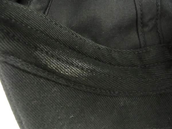 1円 BALENCIAGA バレンシアガ コットン100％ ベースボールキャップ 帽子 表記サイズ L 59cm レディース メンズ ブラック系 FA6463_画像9
