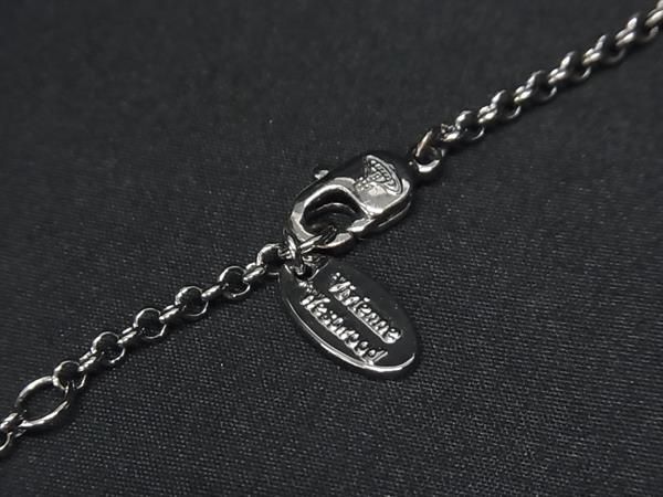 1円 ■美品■ Vivienne Westwood ヴィヴィアンウエストウッド オーブ バスレリーフ ラインストーン ネックレス アクセサリー FA6453_画像3