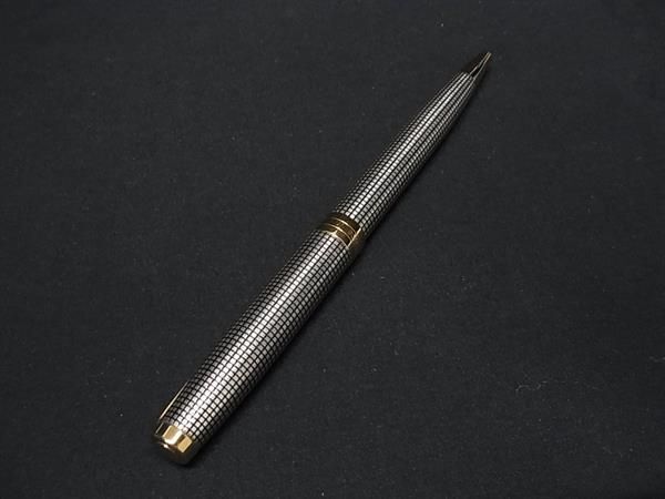 1円 ■極美品■ PARKER パーカー ツイスト式 ボールペン 筆記用具 文房具 ステーショナリー メンズ レディース シルバー系 AY2400_画像2