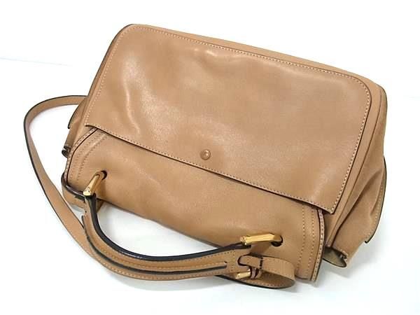 1円 Chloe クロエ インディ レザー 2WAY クロスボディ ハンドバッグ ショルダーバッグ 斜め掛け レディース ブラウン系 AZ2489_画像3