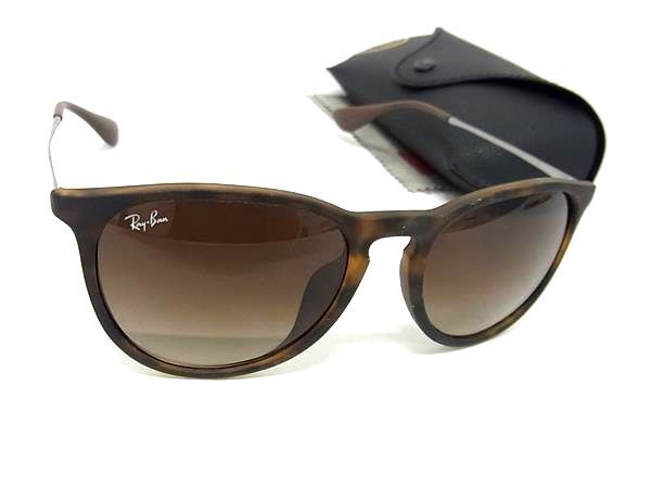 1円 ■美品■ Ray-Ban レイバン RB4171-F ERIKA 865/13 54□18 145 3N エリカ サングラス メガネ 眼鏡 ブラウン系×シルバー系 AZ2710_画像1