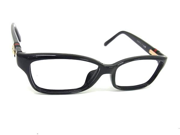 1円 ■美品■ GUCCI グッチ GG3670/F シェリーライン インターロッキングG フレームのみ メガネ 眼鏡 ブラック系 AY3144_画像1