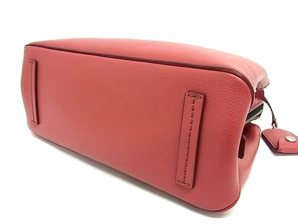 1円 ■極美品■ MARC JACOBS マークジェイコブス レザー カデナ 2WAY クロスボディ トートバッグ ショルダー 斜め掛け レッド系 AZ2826_画像4