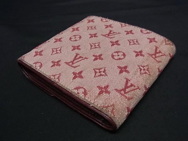 1円■美品■ LOUIS VUITTON ヴィトン M92241 モノグラムミニ ポルトビエ カルトクレディ モネ 三つ折り 財布 ウォレット ピンク系 AX6527_画像2