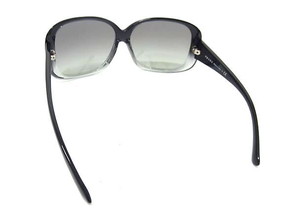 1円 ■極美品■ PRADA プラダ SPR 25N サングラス メガネ 眼鏡 レディース メンズ ブラック系 AZ3590_画像2