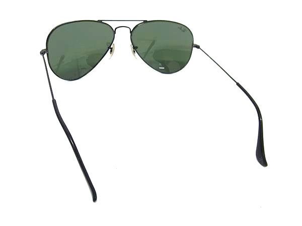 1円 ■美品■ Ray-Ban レイバン RB3025 L2823 アビエーター サングラス メガネ 眼鏡 メンズ ブラック系 BG8709_画像2