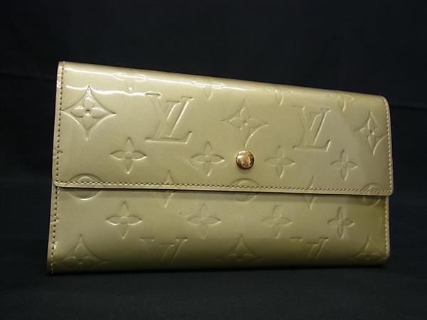 1円■美品■ LOUIS VUITTON ヴィトン M91164 モノグラムヴェルニ ポルトトレゾール インターナショナル 三つ折り 長財布 ウォレット FA8136_画像1