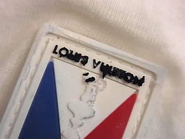 1円 LOUIS VUITTON ルイヴィトン 2017 コットン100％ 半袖 Tシャツ 表記サイズ S 洋服 レディース メンズ アイボリー系 BG8696_画像8