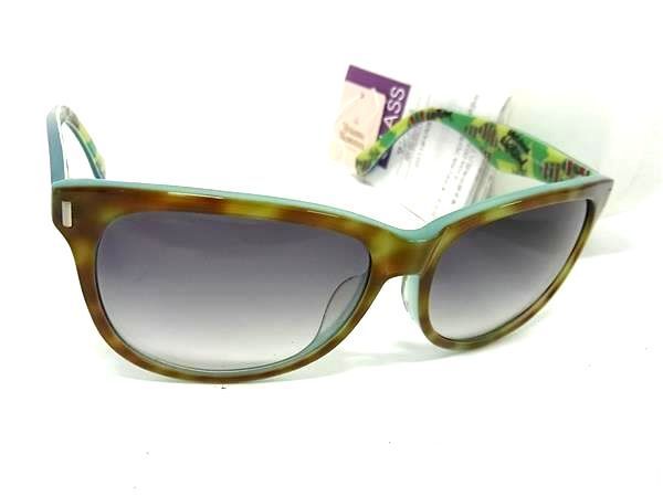 1円 ■美品■ Vivienne Westwood ヴィヴィアンウエストウッド サングラス メガネ 眼鏡 ブラウン系×カーキ系 BG8786_画像1