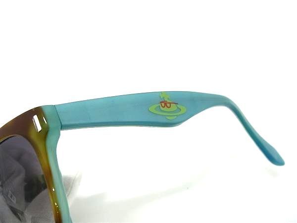 1円 ■美品■ Vivienne Westwood ヴィヴィアンウエストウッド サングラス メガネ 眼鏡 ブラウン系×カーキ系 BG8786_画像3