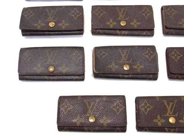 1円 LOUIS VUITTON ルイヴィトン M62631 モノグラム ミュルティクレ4 4連 キーケース 鍵入れ 15点セット まとめ売り ブラウン系 DA7653_画像4