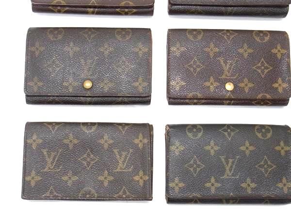 1円 LOUIS VUITTON ルイヴィトン モノグラム ポルトモネビエ トレゾール 二つ折り 財布 ウォレット 小銭入れ 9点セット まとめ売り DA7667_画像4