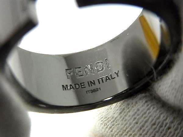 1円 FENDI フェンディ リング 指輪 アクセサリー 表記サイズ S (約18号) レディース メンズ シルバー系 FA3285_画像4