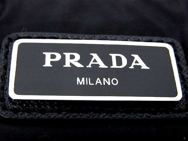 1 jpy # as good as new # PRADA Prada te Hsu to nylon clutch bag second bag PC case men's lady's red group BE2723