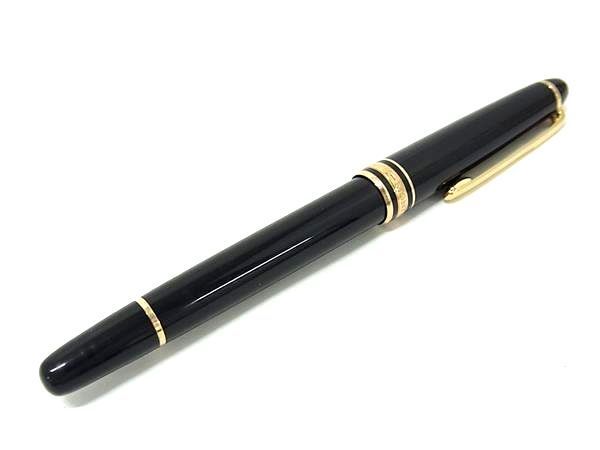 1 jpy MONT BLANC Montblanc pen .18K 750 18 gold fountain pen writing implements stationery stationery lady's men's black group FA5677