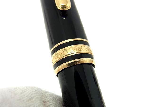 1 jpy MONT BLANC Montblanc pen .18K 750 18 gold fountain pen writing implements stationery stationery lady's men's black group FA5677