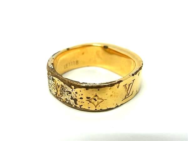 1 jpy LOUIS VUITTON Louis Vuitton M00210 nano gram ring ring accessory declared size S ( approximately 11 number ) gold group AW8348