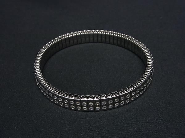 1 jpy # new goods # unused # SWAROVSKI Swarovski rhinestone bracele bangle accessory lady's silver group AY2406